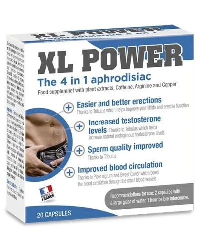 Stimulant Erection XL Power 20 gElules pas cher