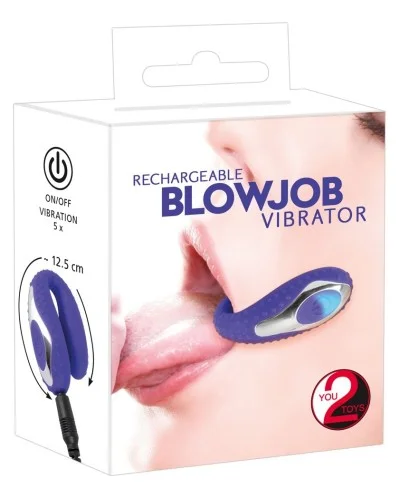 Vibrateur pour Fellation Blowjob Vibes Violet pas cher