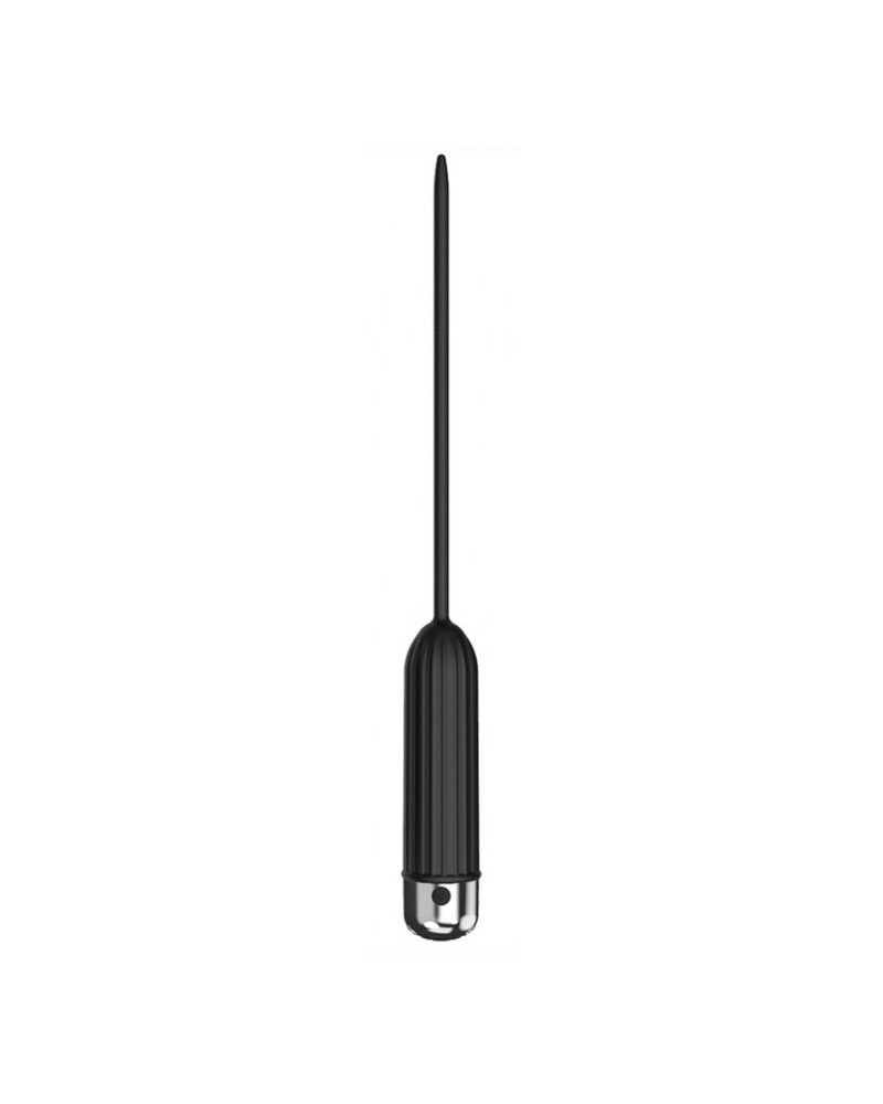 Tige à Urètre Vibrante Flexible - SM Fétiche - 10 Cm X 10 Mm - Noir Silicone - Neuf Pour Jeu Intime