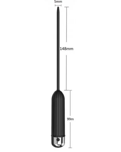 Tige d'uretre vibrante Glossy 15cm - Diametre 4mm pas cher