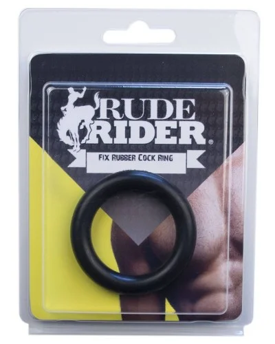 Cockring Fix Rubber Thick Noir pas cher