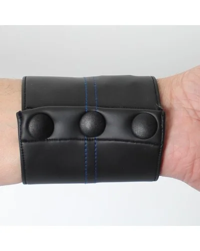 BRACELET PORTE FEUILLE NOIR/BLEU COCKPIK pas cher