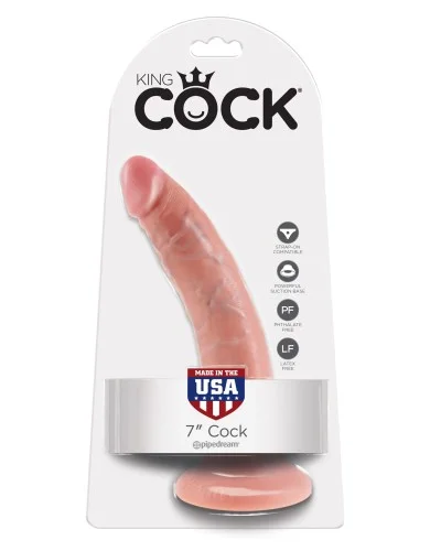 Gode King Cock 18 x 4 cm Flesh pas cher