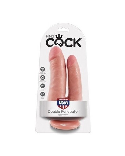 King Cock Double gode Penetrator 14 x 4cm pas cher