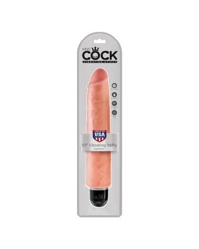 Gode XL vibrant King Cock Stiffy 25 x 5.5cm Flesh pas cher