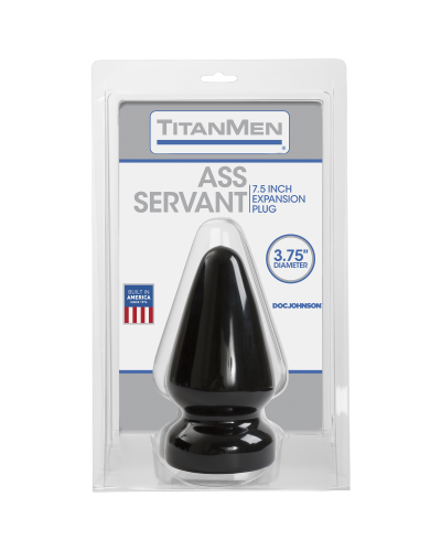 Butt Plug Servant 15 x 9.5 cm Noir pas cher