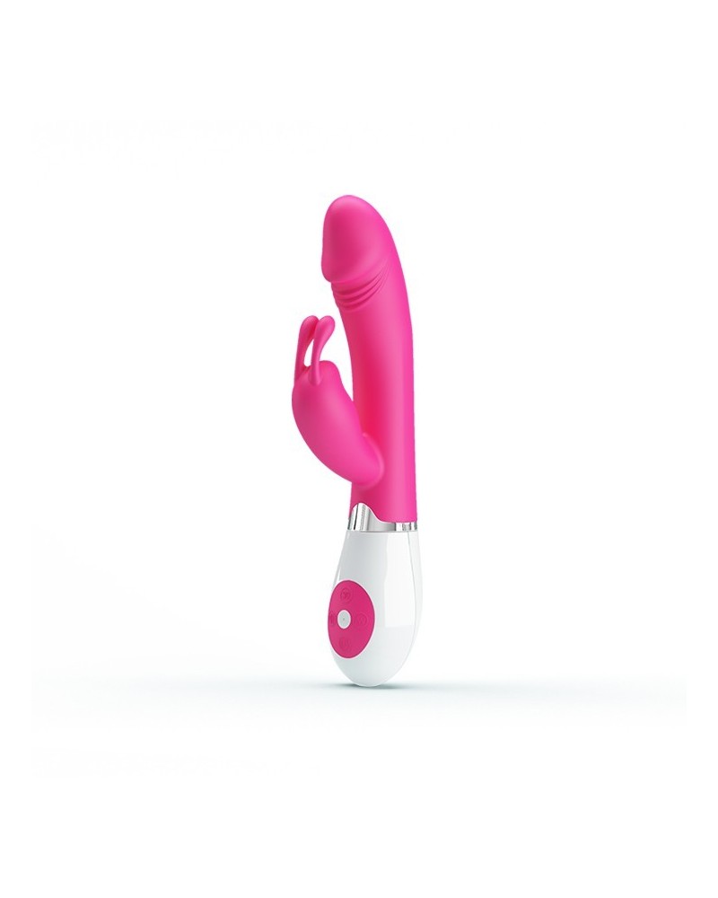 Vibro Rabbit Gene Voice Controle Rose pas cher