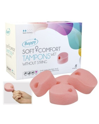 Beppy - Wet Tampons - Boite de 8 pas cher