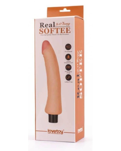 Dildo vibrant Real Softee 18 x 4.5cm pas cher