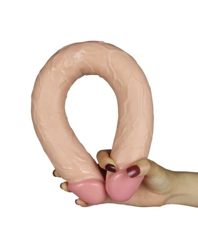 Double Dildo Realistic Slim 44 x 4.5cm pas cher