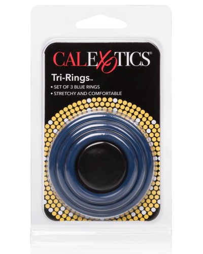 Cockrings Tri-Rings Bleus pas cher