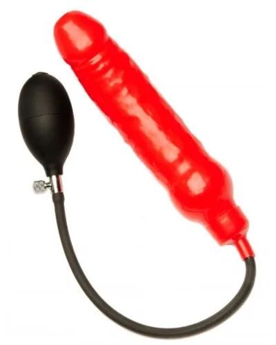 Gode gonflable rouge 15 x 4.5cm pas cher