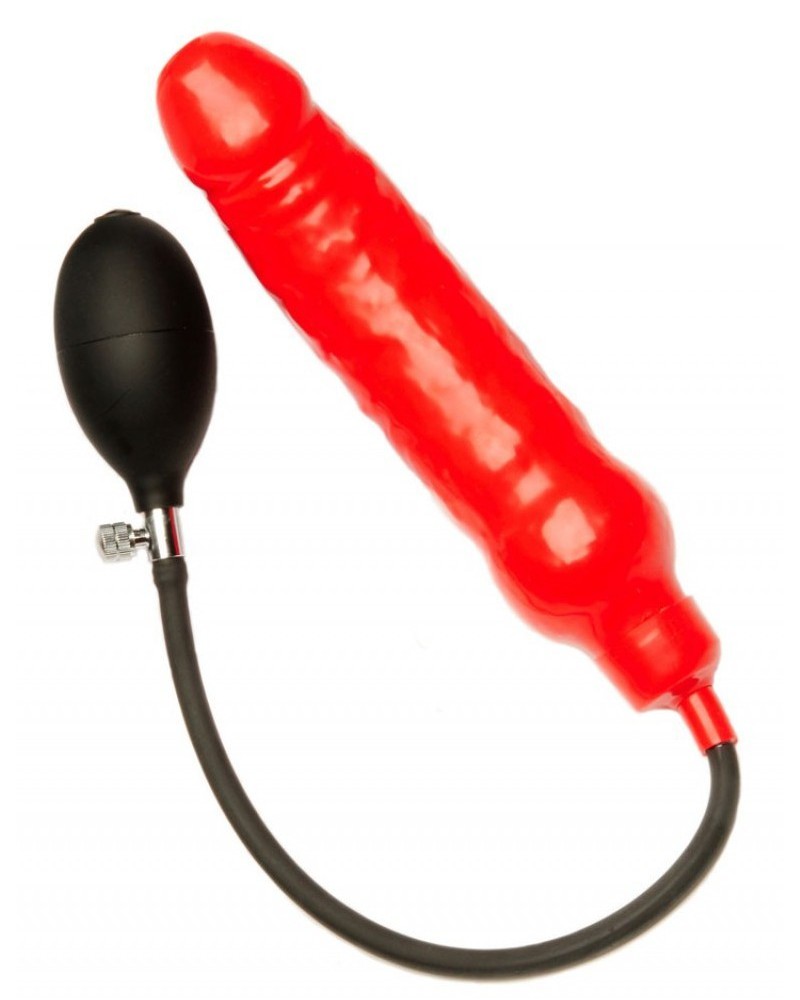 Gode gonflable rouge 15 x 4.5cm pas cher