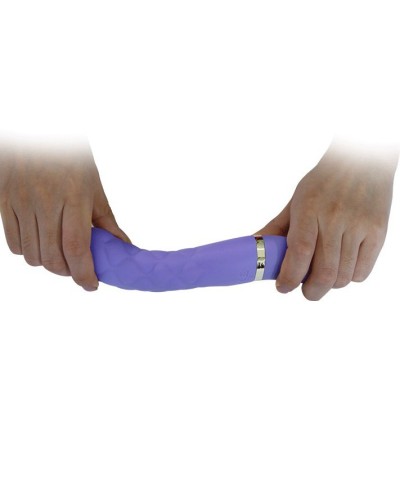 Vibromasseur Truda 19.5 x 3.5cm - Violet pas cher