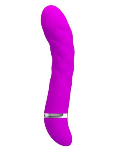 Vibromasseur design Truda 19.5 x 3.5cm - Violet pas cher