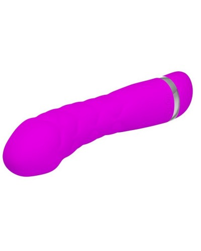 Vibromasseur design Truda 19.5 x 3.5cm - Violet pas cher