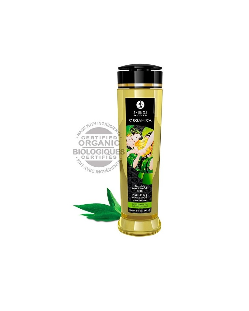 Huile de massage KISSABLE ThE Vert Exotique 240mL pas cher