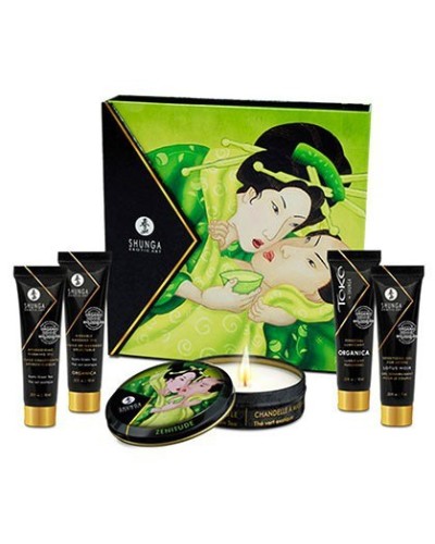 Coffret Ensemble Secret de Geisha - ThE vert exotique pas cher