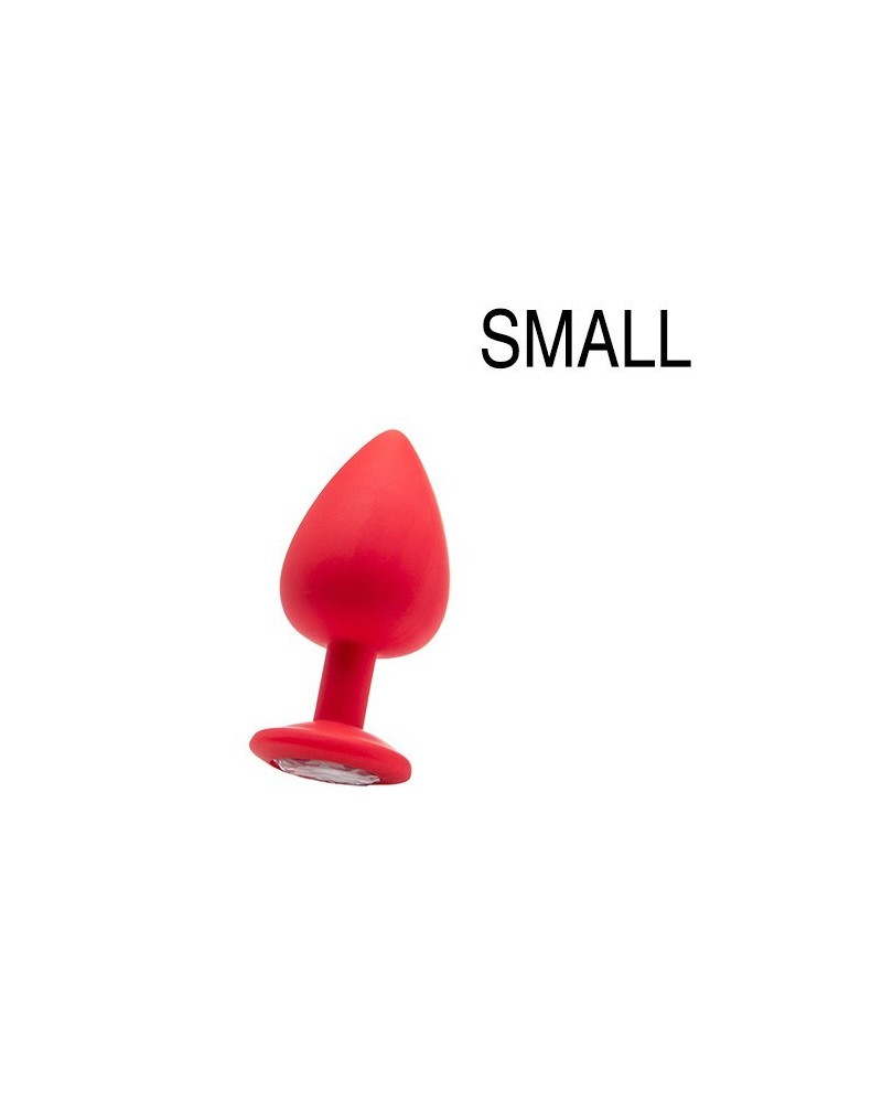 Plug diamond Small  6.5 x 2.8 cm Rouge pas cher