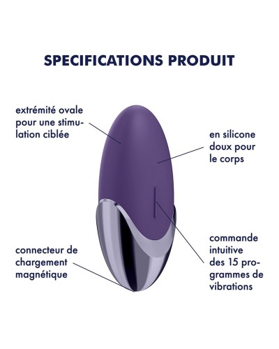 Stimulateur clitoridien Purple Pleasure - Satisfyer pas cher