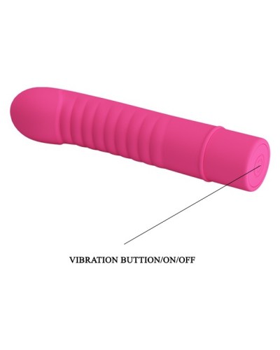 Vibromasseur Mick Pretty Love 10 x 2.7 cm Fuschia pas cher