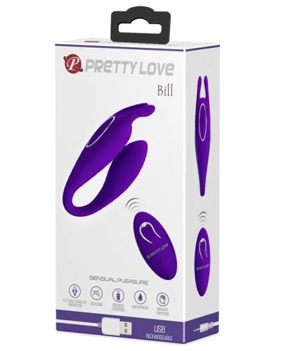 Stimulateur de clitoris Bill Pretty Love 10 x 3.3 cm Violet pas cher