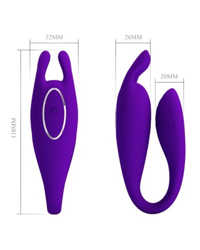 Stimulateur de clitoris Bill Pretty Love 10 x 3.3 cm Violet pas cher