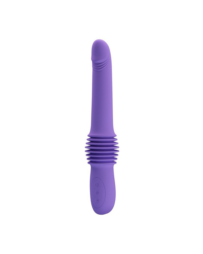 Gode avec poussEe Pazuzu 15 x 3.5 cm Violet pas cher