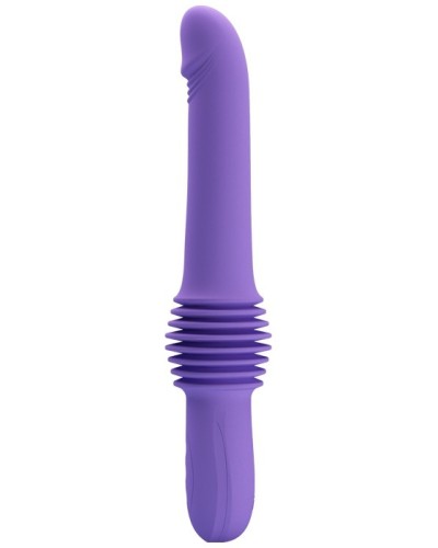 Gode avec poussEe Pazuzu 15 x 3.5 cm Violet pas cher