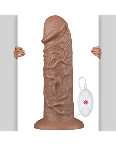 Gode vibrant Chubby Dildo 23 x 6.5 cm Marron pas cher