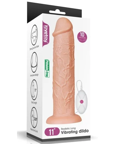 Gode vibrant Long Dildo 25 x 6 cm pas cher