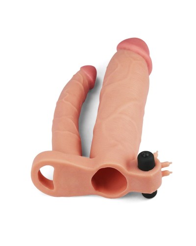 Gaine de pEnis Double Penis 19 x 5 cm pas cher