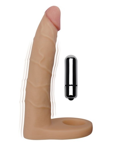 Gode vibrant Double PEnEtration 16 x 3 cm pas cher