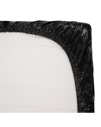 Drap housse en Vinyle Orgy Sheet 220 x 220 cm Noir pas cher