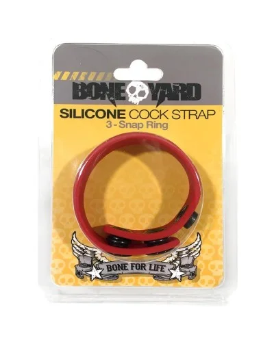 Cock strap en silicone Rouge pas cher