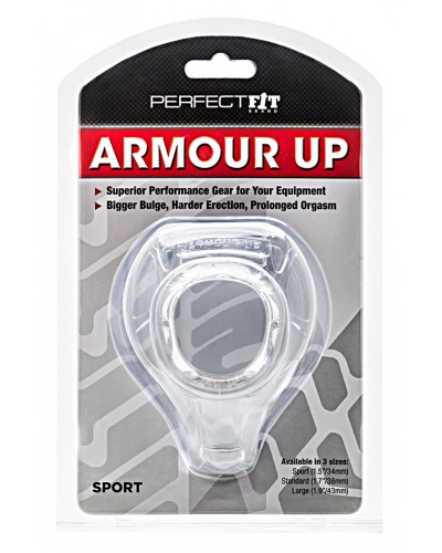 Cockring Armour Up Sport Transparent pas cher