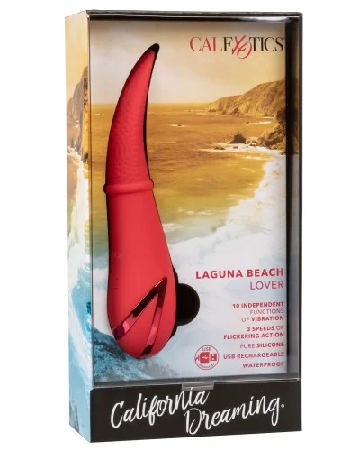 Stimulateur de clitoris Laguna Beach 18cm Rouge pas cher