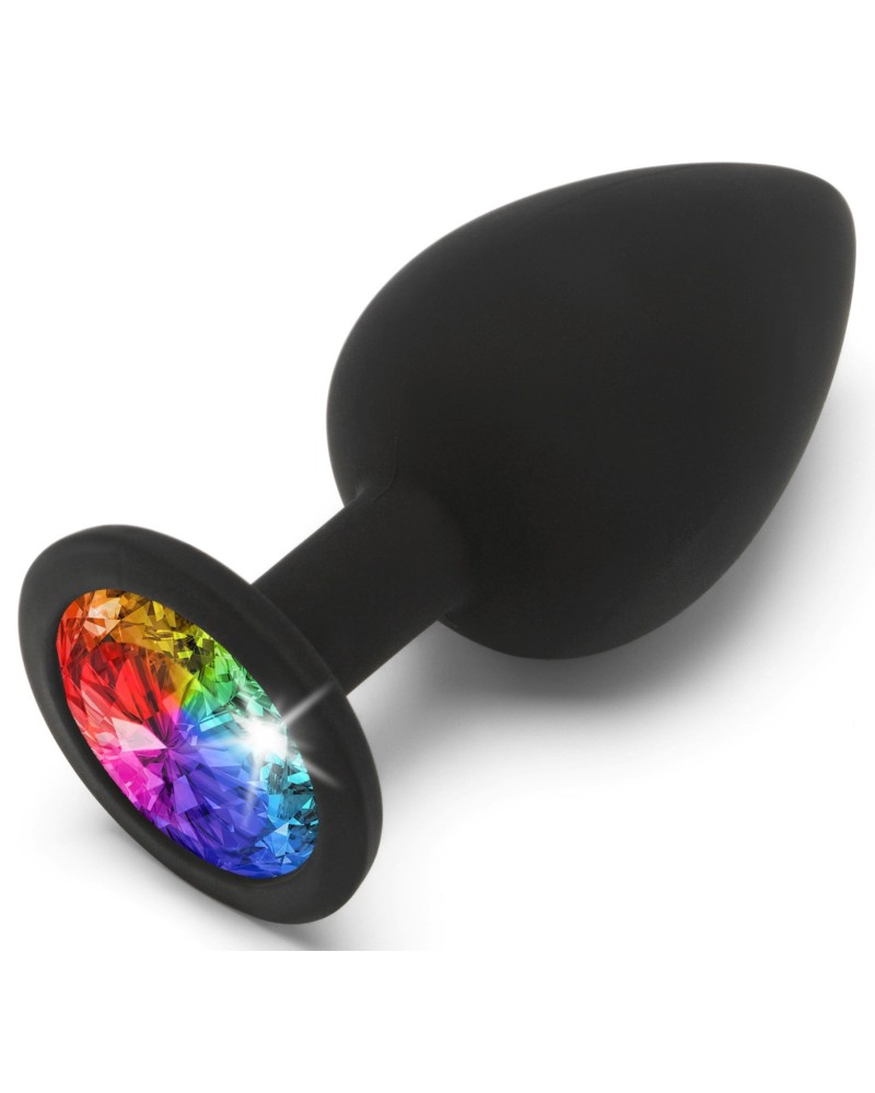 Plug bijou Rainbow L 9 x 4 cm pas cher