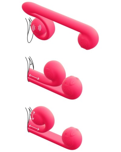 Vibro Point G Snail Vibe 13 x 3.3cm Rose pas cher