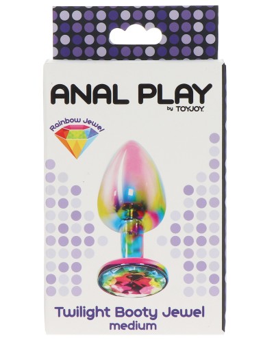 Bijou anal Twilight Rainbow M 7 x 3.5cm pas cher