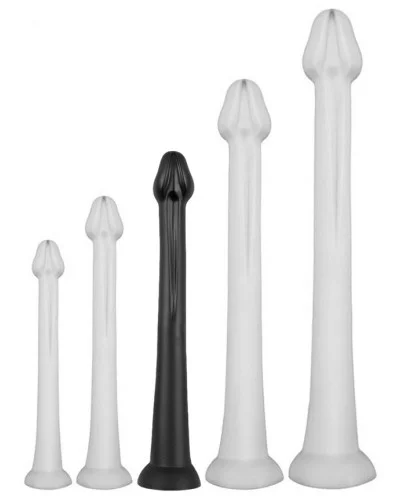 Gode long Whale Dildo L 42 x 6cm - Pointe 5cm Noir pas cher