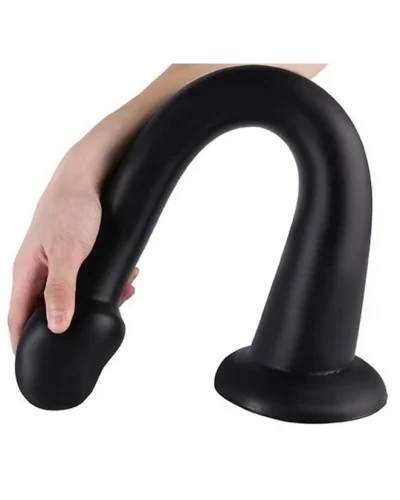 Gode long Whale Dildo L 42 x 6cm - Pointe 5cm Noir pas cher