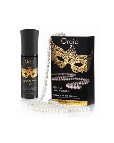 Gel de massage + collier de perles Lust Massage 30ml pas cher