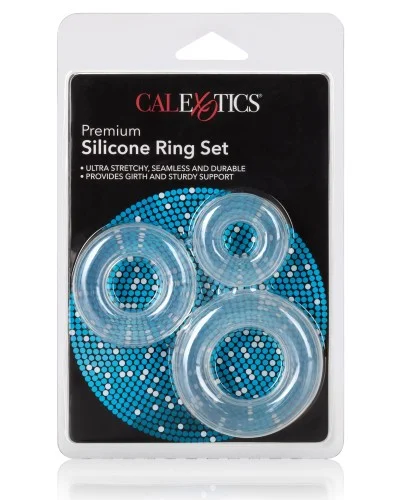 Lot de 3 cockrings Ring Set Transparents pas cher