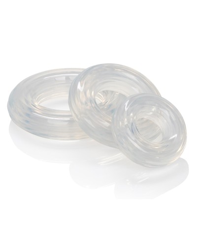 Lot de 3 cockrings Ring Set Transparents pas cher