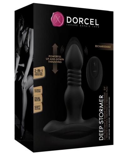 Plug vibrant Deep Stormer Dorcel 11.5 x 3.7cm pas cher