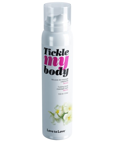 Mousse de massage crEpitante Tickle My Body Monoi 150ml pas cher