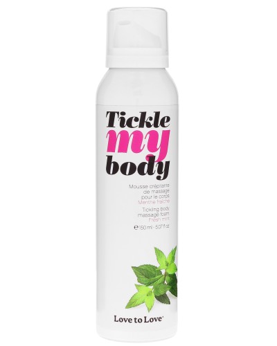 Mousse de massage crEpitante Tickle My Body Menthe 150ml pas cher