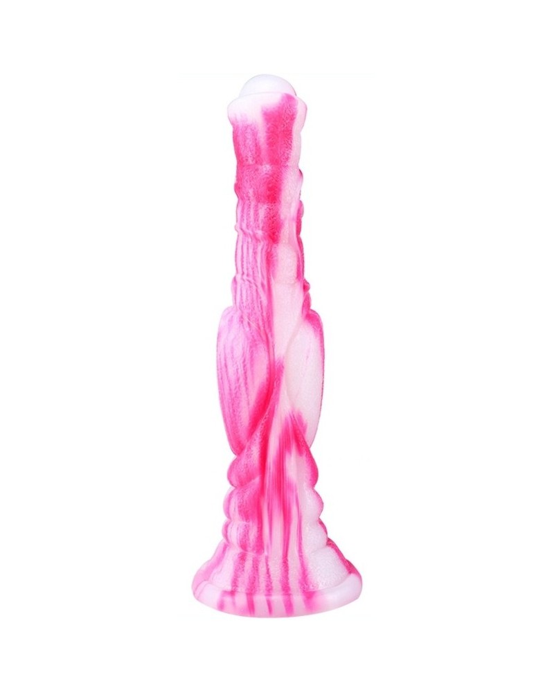 Gode Dog Long 26 x 6cm Blanc-Rose pas cher