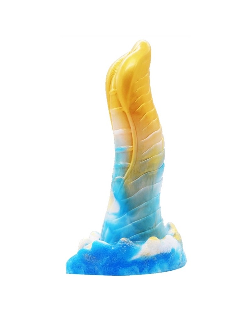 Gode Lizard 20 x 5cm DorE-Bleu pas cher